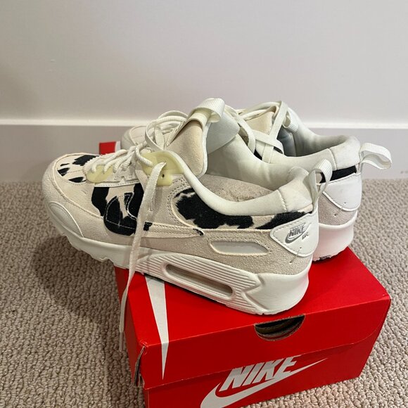 Nike Air Max 90 Futura Cow Print Women's Sz 8.5 BNIB Deadstock - Picture 7 of 13
